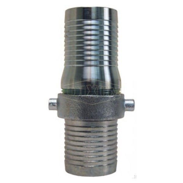 King Short Shank Suction Coupling with Plated Iron Nut, 2-1/2 in Nominal, NPSM End Style, Domestic